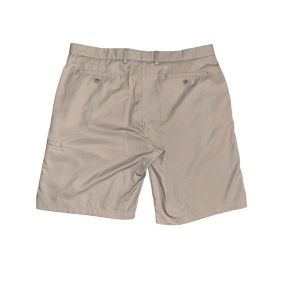 Pebble Beach Shorts Mens 38 Performance Light Gray Golf Flat Front Tech Pocket - Picture 6 of 7